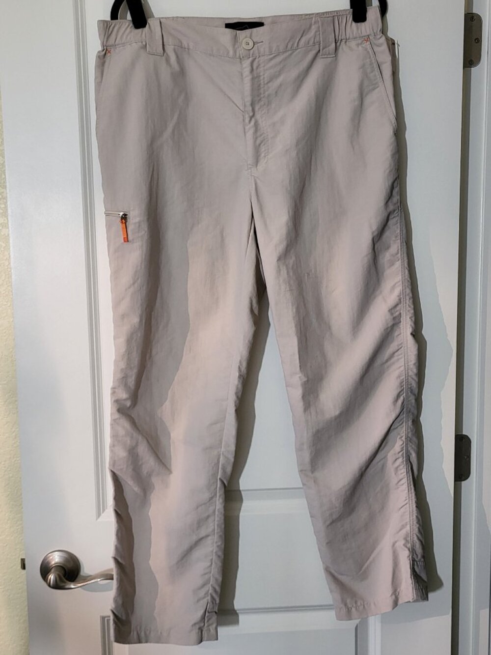 Orvis Men's Performance Hiking Fishing Pants Size Large 30L Beige Quick-Dry